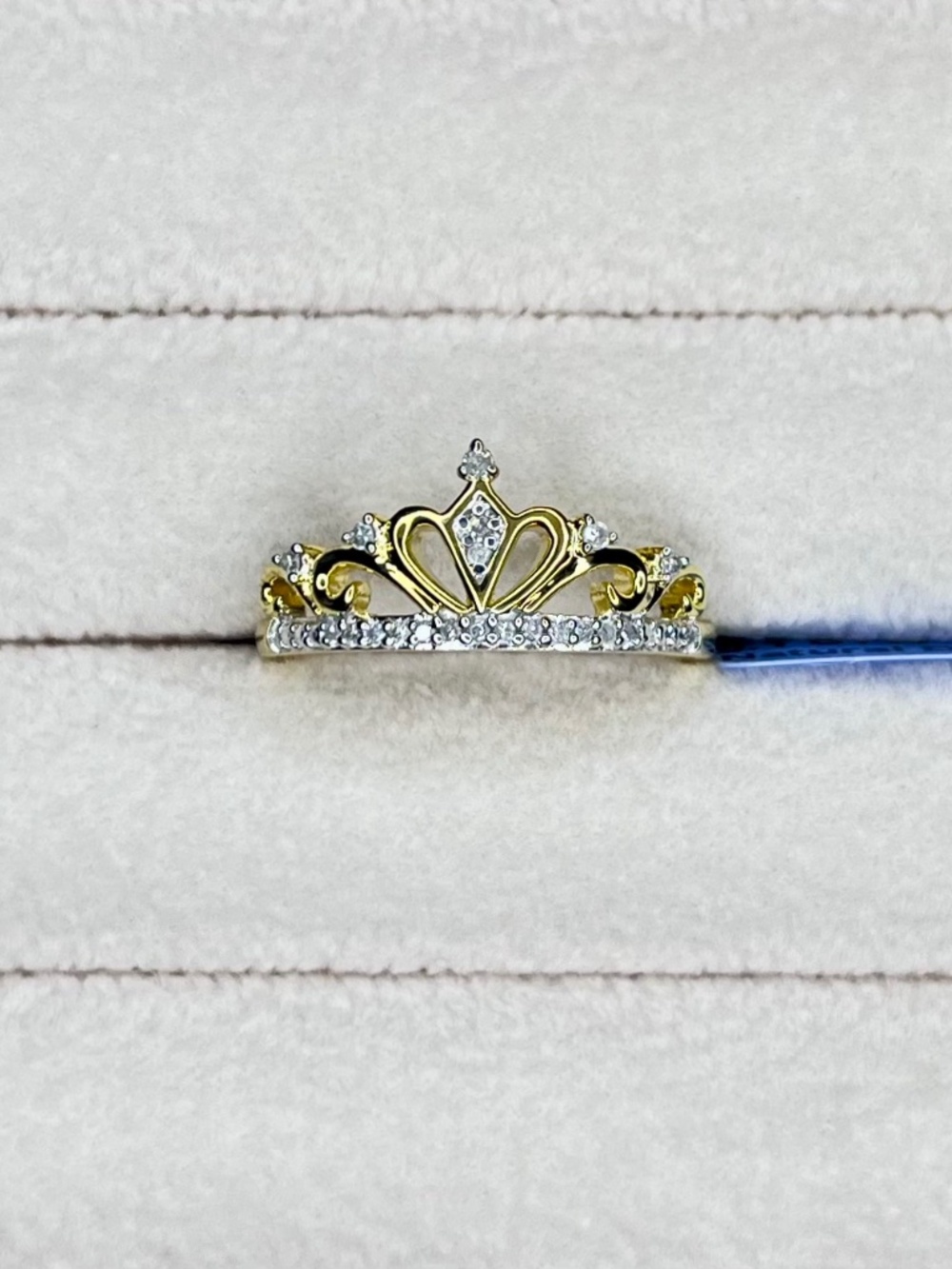 R074 | Natural Diamond Tiara Crown Ring